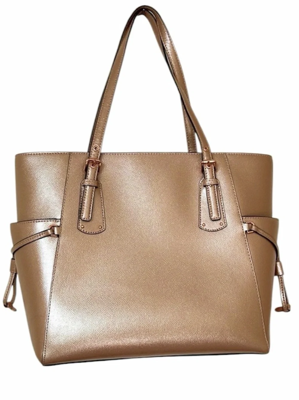 Michael Kors Voyager East West Crossgrain Leather Tote - Picture 4 of 14